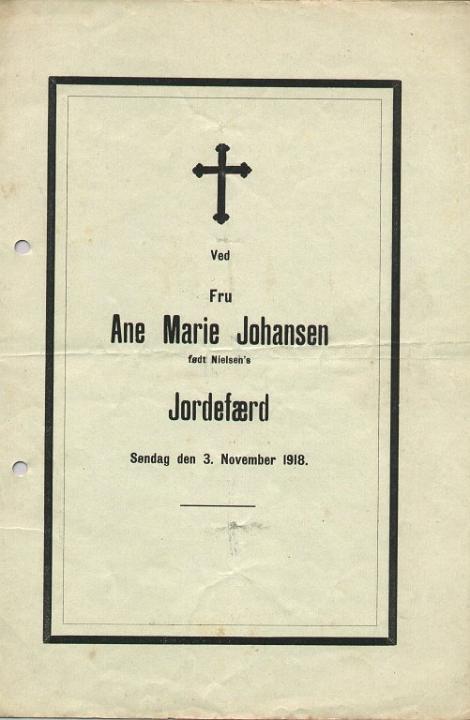 ane-marie-1918.jpg - Ane Marie Johansen ( født Nielsen 1870 - 1918 ) Min Farmor.