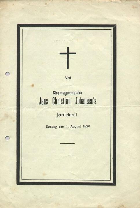 jens-1920.jpg - Jens Christian Johansen ( 1868 - 1920 )  Min Farfar.