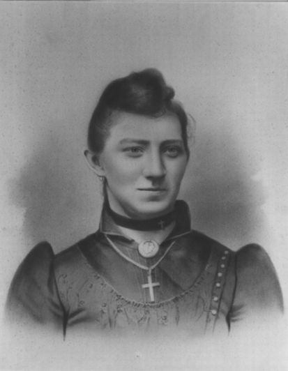 christine-bolette.jpg - Christine Bolette Danielsen (1861-1938) Omkr. 1885. Kopi af billed Iben har fået, kopien er lavet af Torben Jespersen Maribo.